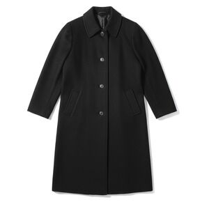 Black Pure Cashmere Long Overcoat Vintage Size 8 Regency Neiman Marcus Coat Vtg